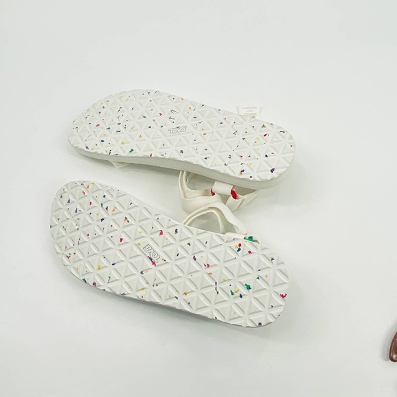 Teva Original Universal Pride White Rainbow Sandals Size 13 - Picture 7 of 7